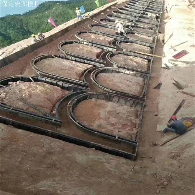 现浇拱形骨架护坡钢模具 现浇拱形骨架护坡钢模具