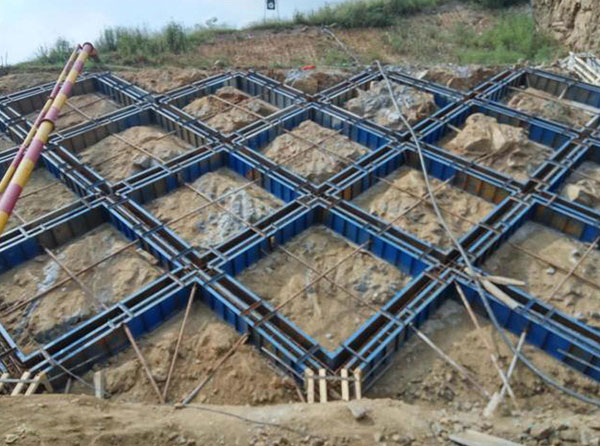 方格骨架护坡模具